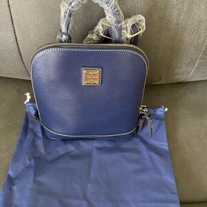 Dooney & Bourke Small Navy Blue Zipper Backpack MSRP $278.00